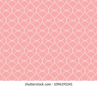 Seamless pink vintage elegant ogee pattern vector