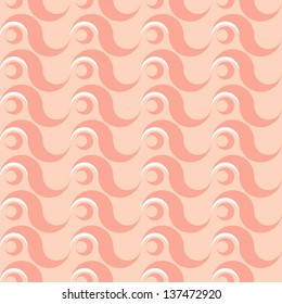 seamless pink wave abstract background vector
