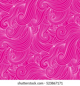 Seamless pink wave patterns