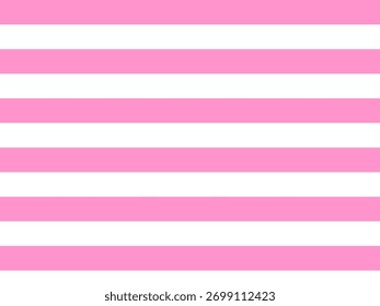 Seamless Pink and White Striped Pattern Background