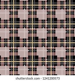 Seamless pink-gray-white cross gentle pattern vector EPS 10 