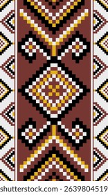 Seamless Pixel Art Fabric Pattern with Modern Geometric Design and Abstract Color Blocks for Contemporary Textile Projects and Digital Inspired Home Decor