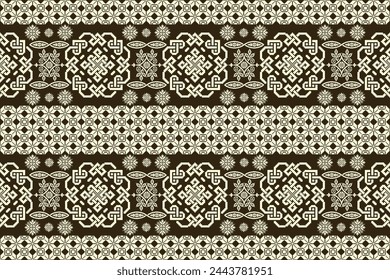 Seamless pixel art pattern. Aztec geometric vector background. Can be used in textile design, web design for making of clothes, accessories, decorative paper, backpack, wrapping, envelope, tile, etc.