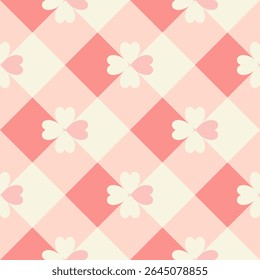 nahtloses Pixel-Kunstmuster, Liebeskonzept. Design zum Einwickeln von Papier, Stoffmuster, Hintergrund, Karte, Coupons, Banner.