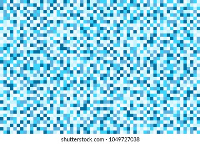 Seamless pixel blue white pattern for background vector illustration