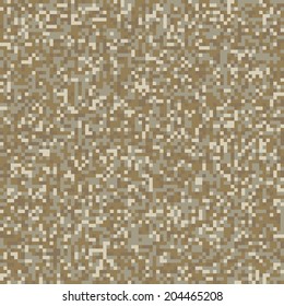 Seamless pixel desert camo texture vector