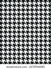 Seamless pixel houndstooth pattern. Houndstooth seamless pattern.