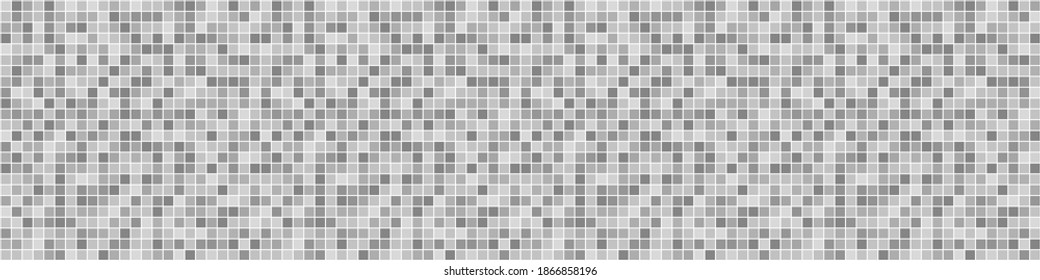 Seamless pixel pattern.Tiled background. Seamless tile texture with many pixels. Black and white illustration
