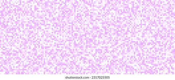 Seamless pixelated purple texture. Light violet noise grain pattern. Violaceous mosaic background. Purple shades glitter vector background