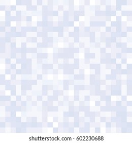 Seamless pixelated snow texture mapping background for various digital applications