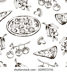 Seamless with pizza