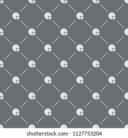seamless pizza pattern on a dark background. pizza icon creative design. Can be used for wallpaper, web page background, textile, print UI/UX