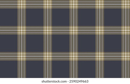 Seamless plaid, black, yellow, white, perfectly combined, can be used to design clothes, skirts, and pants, adding a striking and modern touch.