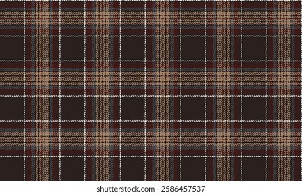 Seamless plaid, brown, red, cream, white, gray, suitable for designing clothes such as skirts and pants, looks warm and luxurious, and modern at the same time.