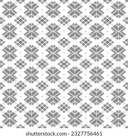 Seamless plaid check and absi pattern in black and white. Classic countryside fashion texture.