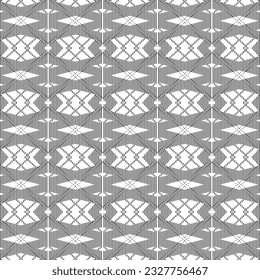 Seamless plaid check and absi pattern in black and white. Classic countryside fashion texture.