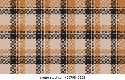 Seamless plaid, cream, black, yellow, and white, perfect for designing clothes, skirts, and pants, giving a classic and modern feel for any occasion.