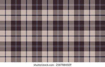 Seamless plaid, cream, brown, blue, suitable for designing clothes such as skirts and pants, giving a classic and modern look, perfectly blending with fashion.