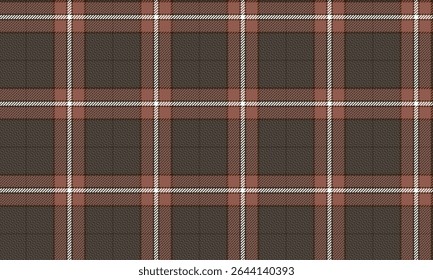 Seamless plaid fabric, brown, pink, white, suitable for textiles and clothing design, such as skirts, pants, aprons, etc. Classic plaid pattern, beautiful and looks good.