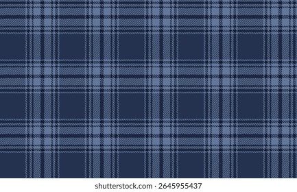 Seamless plaid fabric pattern, blue, sky blue, classic and elegant design, suitable for designing clothes, skirts, pants, casual wear, tablecloths, blankets that look stylish.