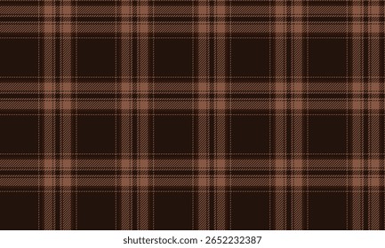 Padrão de tecido xadrez sem costura, marrom, creme, quente, sentimento clássico, adequado para design de moda, roupas, saias e calças, pode ser usado tanto na casual e vintage olha.