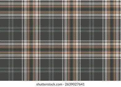 Seamless plaid fabric pattern, dark green, beige, cream, classic and warm feeling, suitable for designing clothes, skirts and pants, adding a beautiful and unique style.