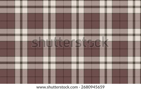 Seamless plaid fabric pattern, dark pink, white, brown, for fashion textiles, clothing, skirts, pants, dresses, who love simplicity and gentleness.