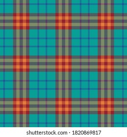 Seamless plaid fabric pattern. Scottish style textile print.