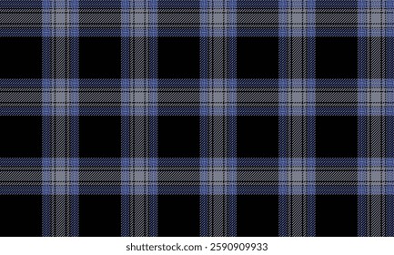 Seamless plaid, gray, black, blue, for both skirts and pants, gives a modern and classic feel at the same time. Suitable for designs that require uniqueness and variety.