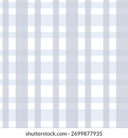 Padrão de grade de xadrez contínuo em azul claro e branco. Ideal para têxteis de moda, papel de embrulho, fundos digitais, decoração de casa, papelaria e temas de design xadrez clássico.