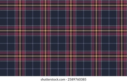 Seamless plaid, navy, pink, yellow, white, suitable for designing clothes such as skirts and pants to add charm and modernity to your outfit.
