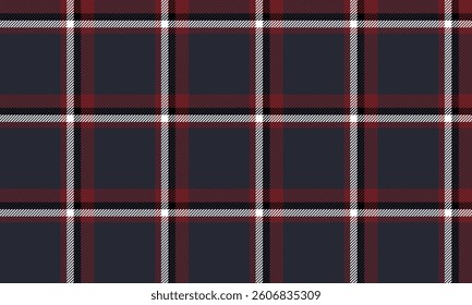 Seamless plaid, navy, red, white, conveys classic and luxurious feel. Suitable for designing clothes, skirts and pants, adding a unique and distinctive look.