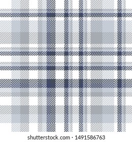 Seamless plaid pattern. Allover fabric texture print.