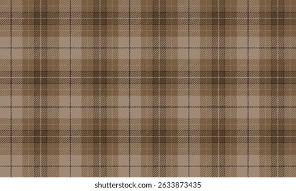 Seamless plaid pattern, beige, brown, classic warm feel, suitable for textiles, clothing, skirts and pants, create a unique and timeless style, vector illustration.