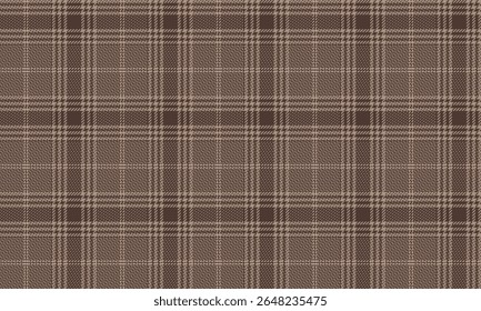 Seamless plaid pattern, beige, brown, warm, classic feel, suitable for designing clothes, skirts, pants, dresses, suits, blankets, other textiles and fashion, vector illustration.