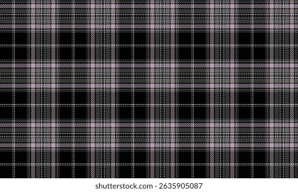 Seamless plaid pattern, black, grey, pink, white, classic and modern feel, suitable for designing clothes, skirts and pants, add style to your fashion, vector illustration.