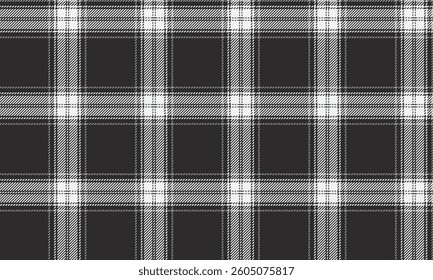 Seamless plaid pattern, black, white, simple and classic design, suitable for designing clothes, skirts and pants, adding a simple and elegant style to every outfit.