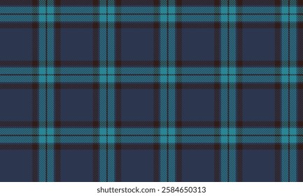 Seamless plaid pattern, blue, brown, turquoise, suitable for designing clothes such as shirts, skirts and pants, creating beauty and outstandingness perfectly.