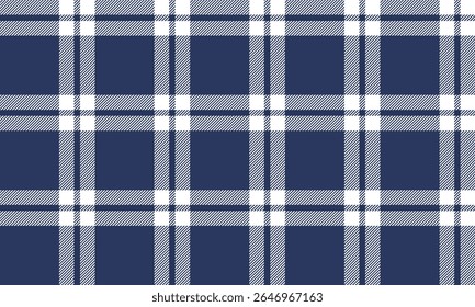 Seamless plaid pattern, blue, white, classic, suitable for textiles, design clothes, skirts, pants, shirts, tablecloths, elegant and contemporary style.