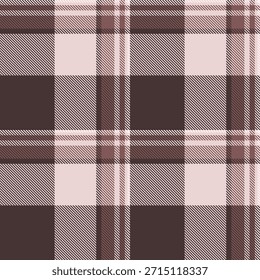 Nahtloses kariertes Muster in Braun und Beige. Textiles Design für Mode, Interieur oder Hintergründe. Vielseitig für klassische und moderne Ästhetik.