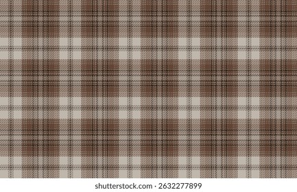Seamless plaid pattern, brown, cream, warm, classic feeling, suitable for designing clothes, skirts, pants, adding a simple and elegant style that suits all occasions.