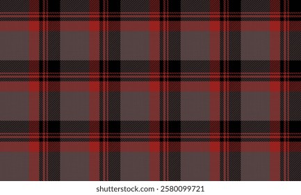 Seamless plaid pattern, brown, red, black, suitable for designing clothes, skirts and pants, unique and adds interest to the outfit perfectly.