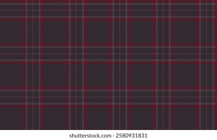 Seamless plaid pattern, brown and red, used to design clothes, skirts, pants, emphasizing classic and stylish, suitable for all occasions.