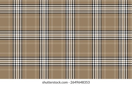 Padrão xadrez sem costura, marrom, branco, preto, dá um olhar clássico, adequado para design têxtil, roupas, saias, calças de todos os estilos, adicionando uma personalidade elegante ao usuário.