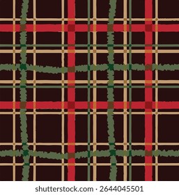 Seamless plaid pattern, Check print, suitable for designing clothes such as skirts and pants to add a chic and striking look to your outfit, vector illustration.