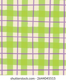 Seamless plaid pattern, Check print, suitable for designing clothes such as skirts and pants to add a chic and striking look to your outfit, vector illustration.