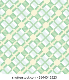 Seamless plaid pattern, Check print, suitable for designing clothes such as skirts and pants to add a chic and striking look to your outfit, vector illustration.