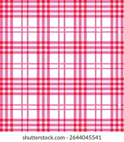 Seamless plaid pattern, Check print, suitable for designing clothes such as skirts and pants to add a chic and striking look to your outfit, vector illustration.