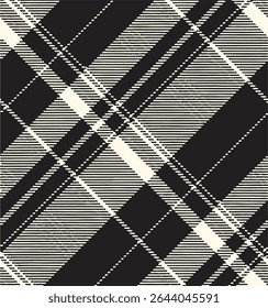Seamless plaid pattern, Check print, suitable for designing clothes such as skirts and pants to add a chic and striking look to your outfit, vector illustration.