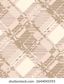 Seamless plaid pattern, Check print, suitable for designing clothes such as skirts and pants to add a chic and striking look to your outfit, vector illustration.